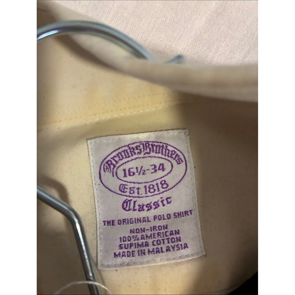 Brooks Brothers Cream Button-Down Dress Shirt - Picture 4 of 4